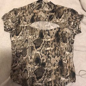 Snakeskin top